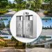Thùng rác inox 2 ngăn ngoài trời